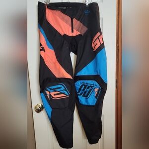 Men's Black, Blue, Orange Riding Racing Pants